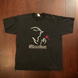 Beauty and the Beast Broadway Show Tshirt Sz L